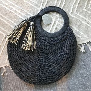 Black Seagrass Handbag